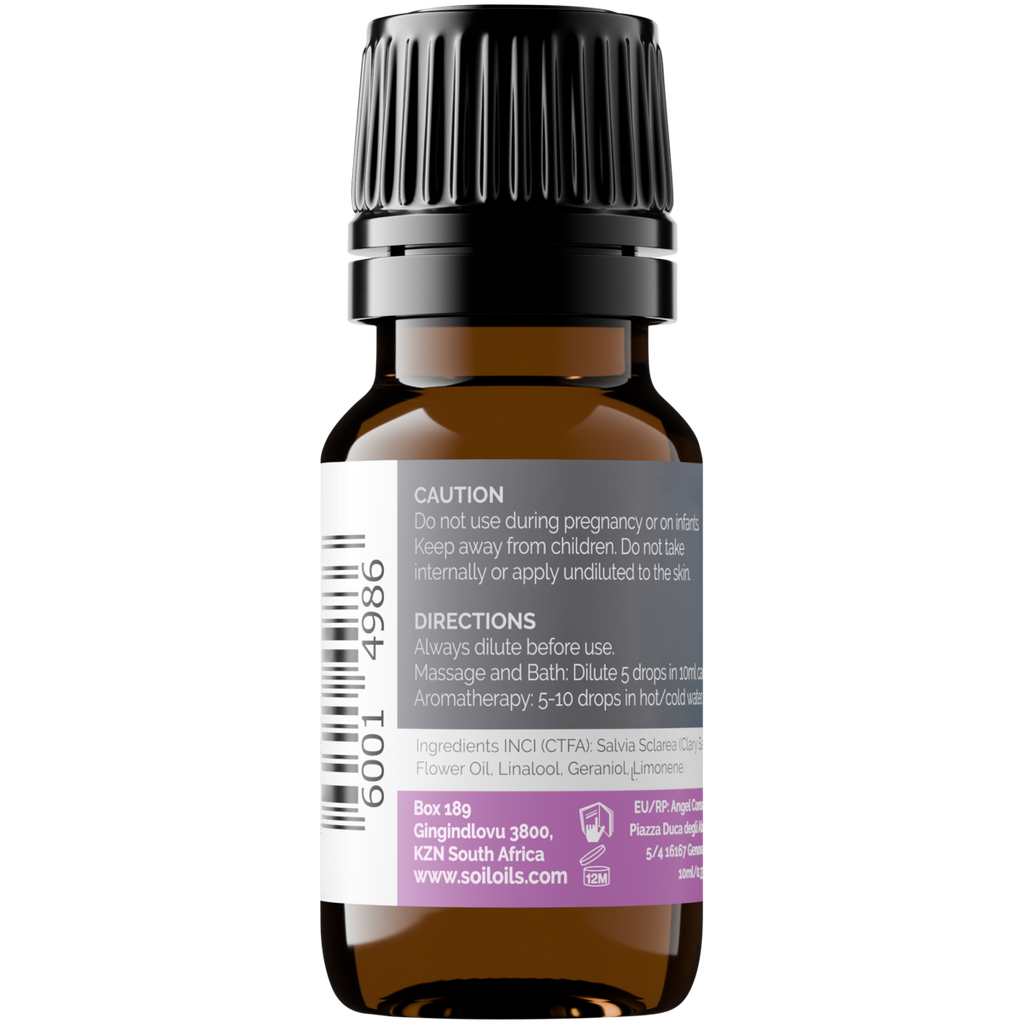 Organic Clary Sage Essential Oil (Salvia Sclarea ) 10ml