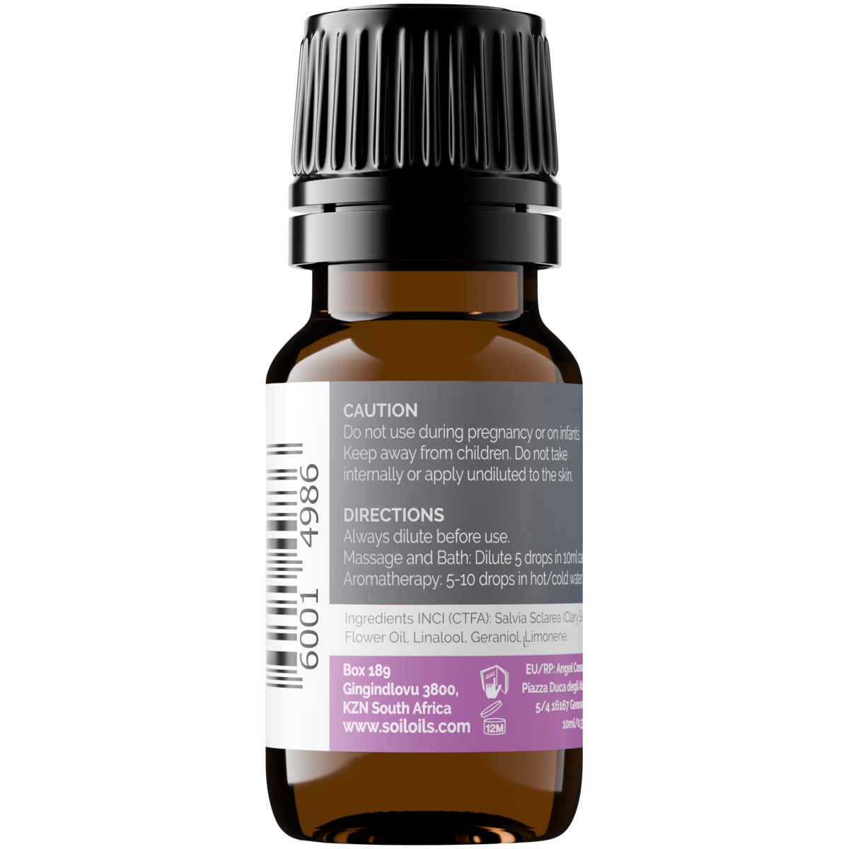 Organic Clary Sage Essential Oil (Salvia Sclarea ) 10ml